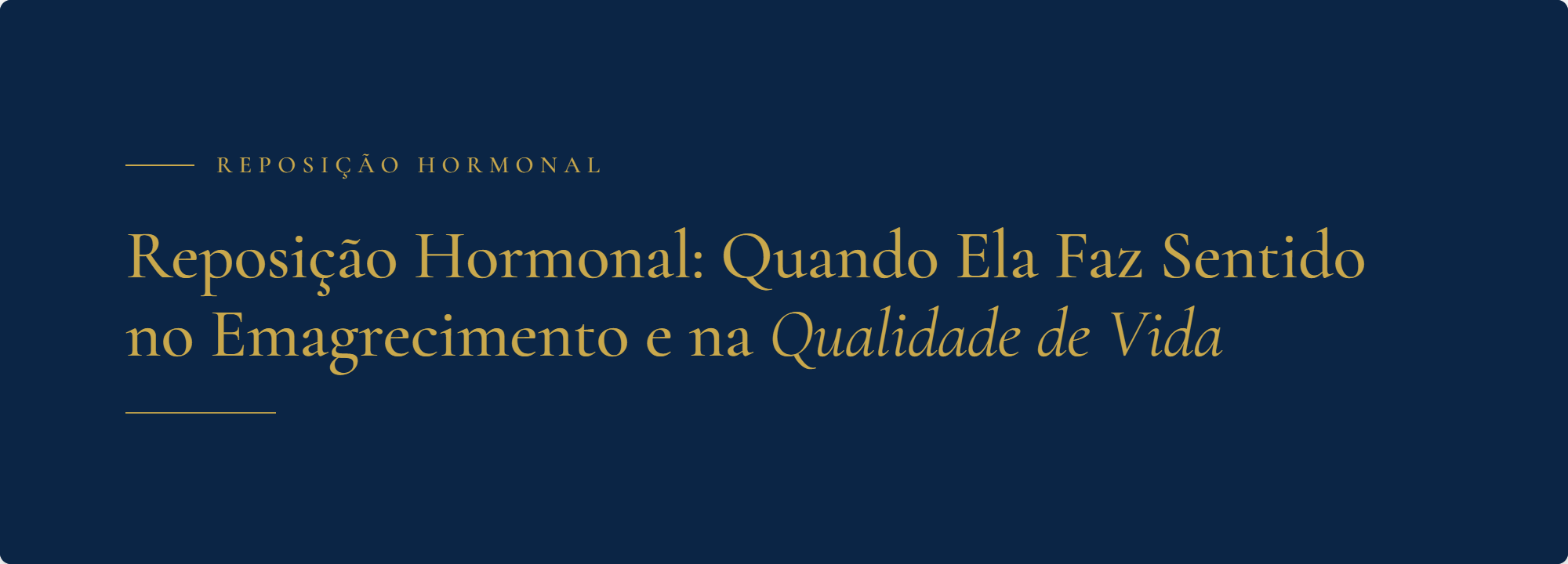 Capa do artigo sobre reposição hormonal e qualidade de vida, Instituto Franco